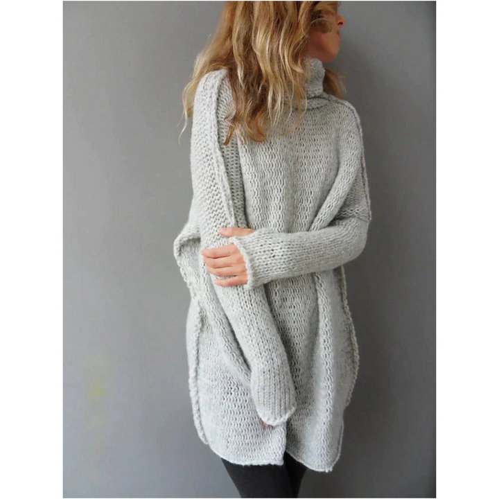 Linar | Damen Grau Pullover in Übergröße