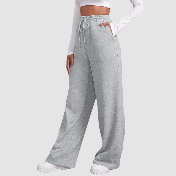 Damen Entspannte Passform Weite Jogger Hose | Hohe Taille