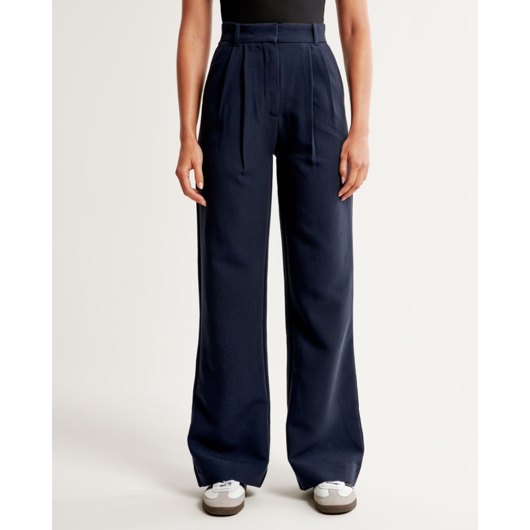Damen Weite Beine Hosen | Hohe Taille