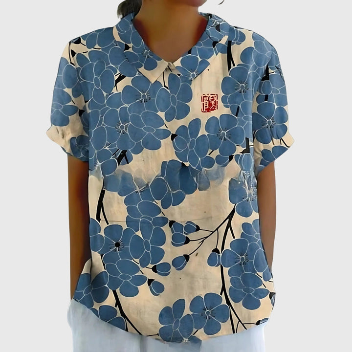 Jenna™ | Blumenbluse