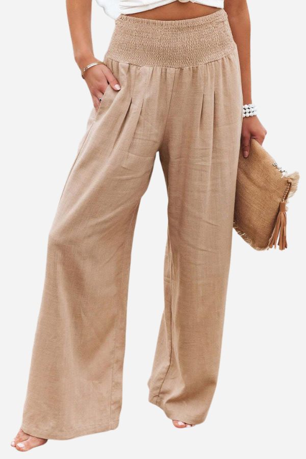 Angela | Damen palazzohose mit hoher taille