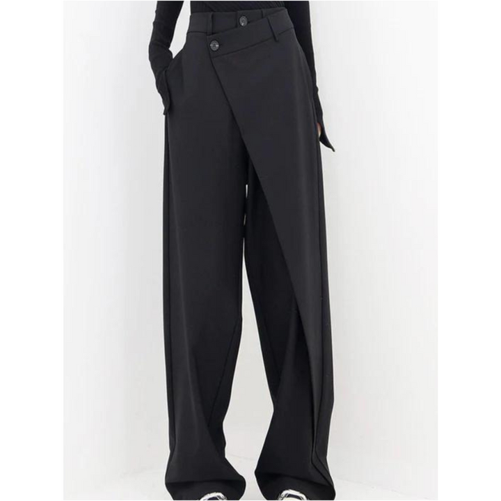 Damen Asymmetrische Weite Hosen | Hohe Taille