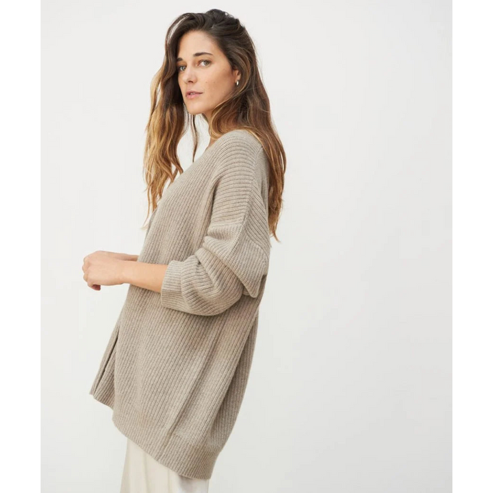 Araceli | Damen Lange Strickjacke | Warme