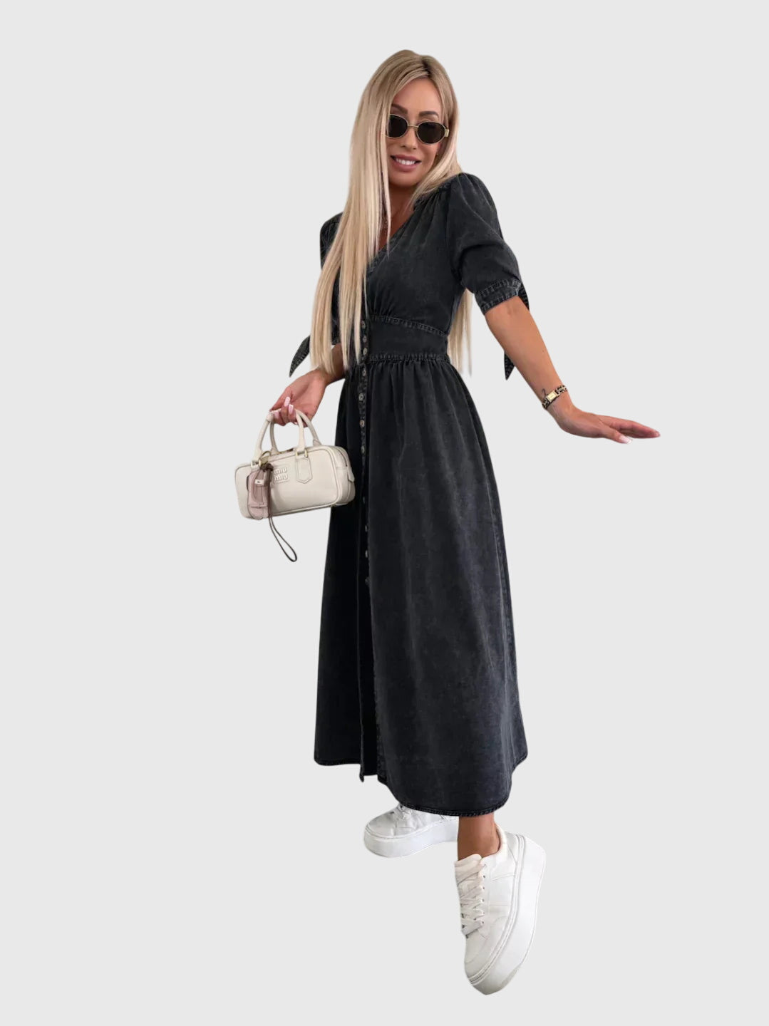 Sophia™ | Elegantes Denim-Kleid