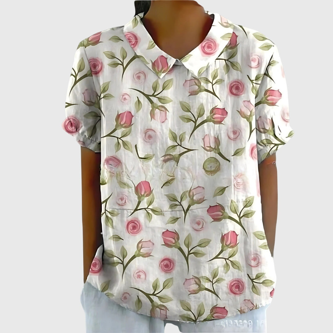 Jenna™ | Blumenbluse