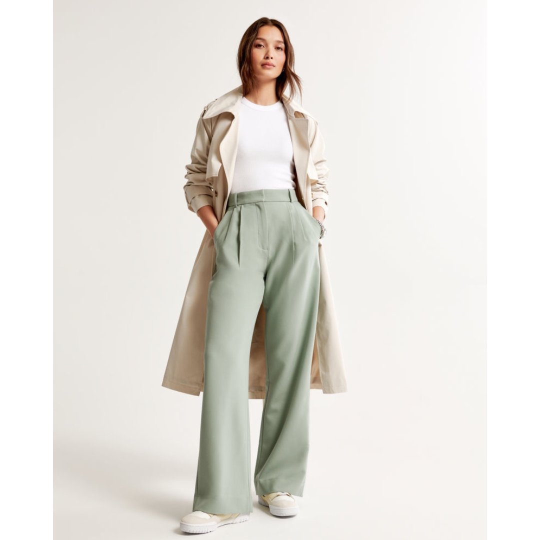 Damen Weite Beine Hosen | Hohe Taille