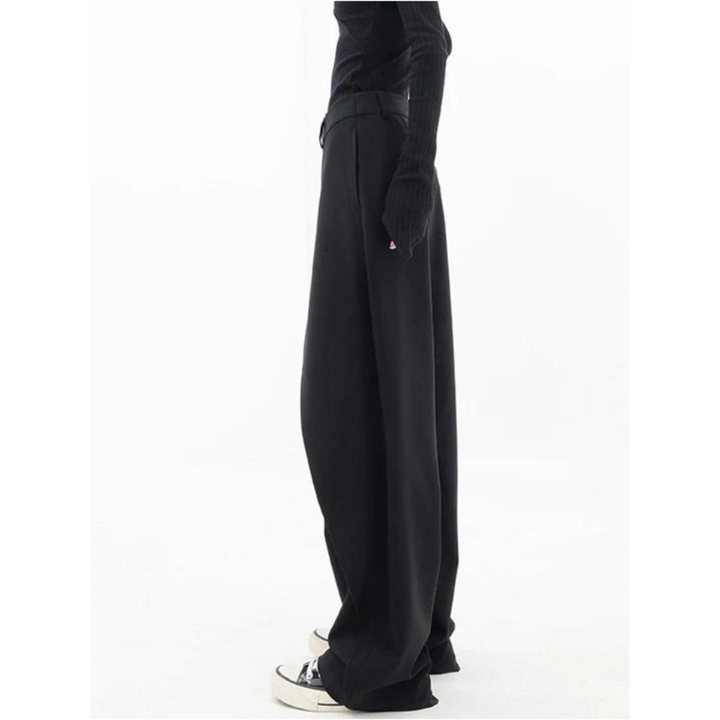 Damen Asymmetrische Weite Hosen | Hohe Taille