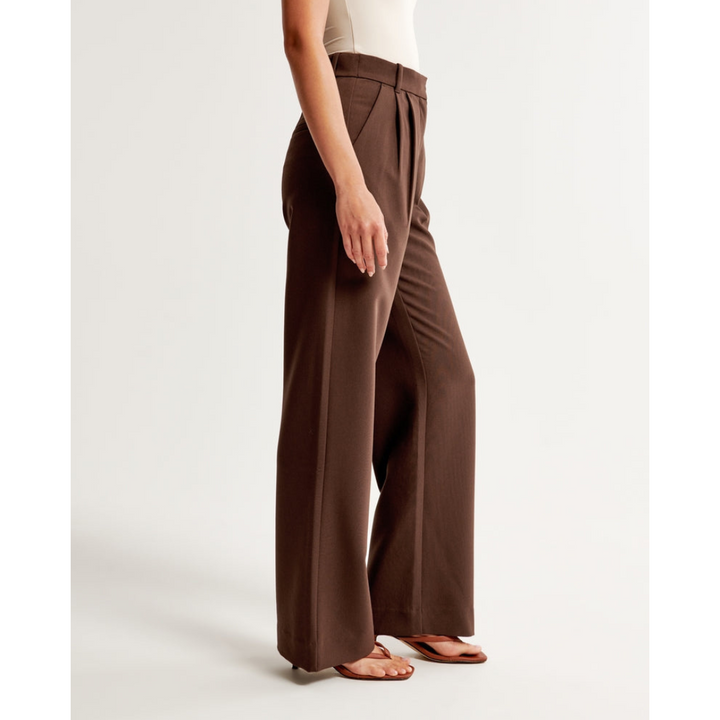 Damen Weite Beine Hosen | Hohe Taille