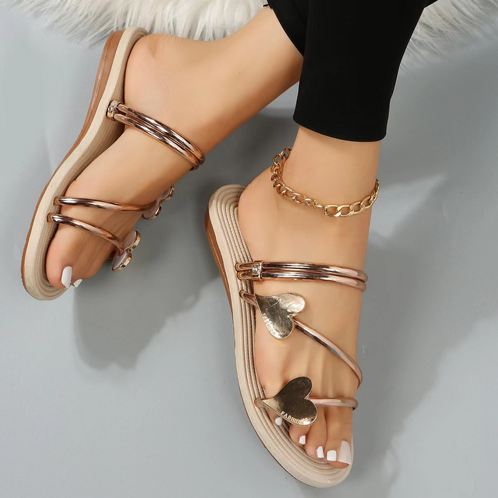 Rhane - Elegante Metallic Sandalen