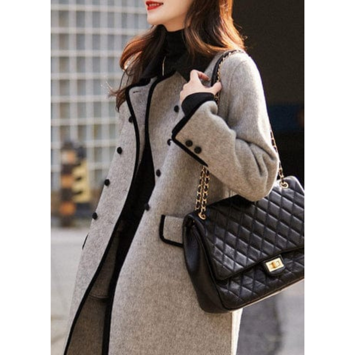 Damen Lange Winter Trench Mantel | Langarm