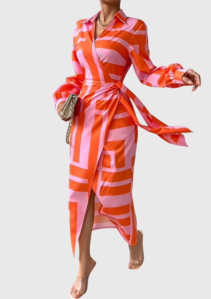 Everly™ | Elegantes Wickelkleid mit Print