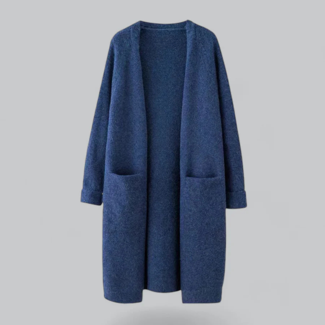 Damen Lange Strick Warme Strickjacke | Winter