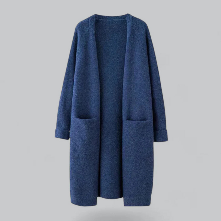 Damen Lange Strick Warme Strickjacke | Winter
