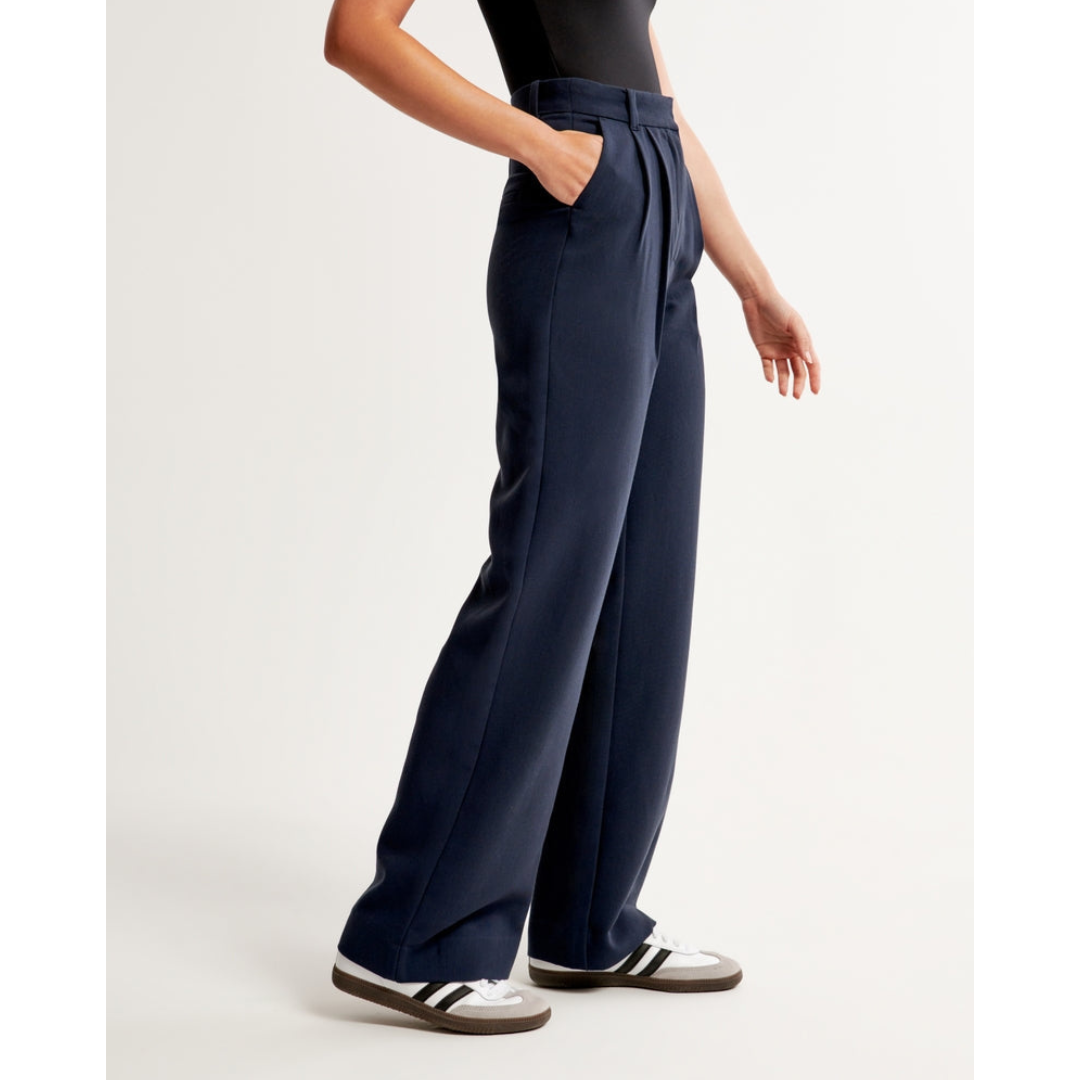 Damen Weite Beine Hosen | Hohe Taille