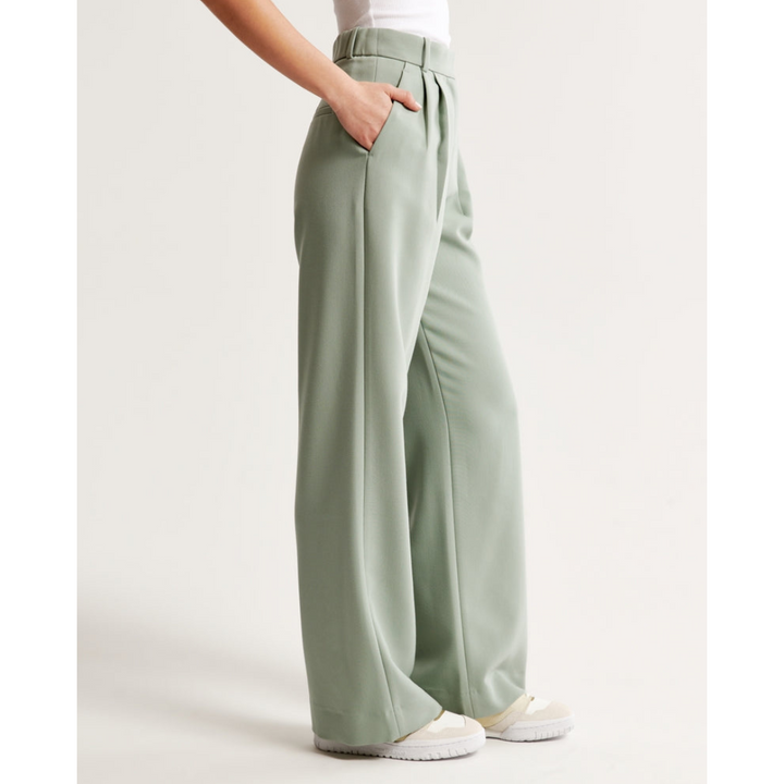 Damen Weite Beine Hosen | Hohe Taille
