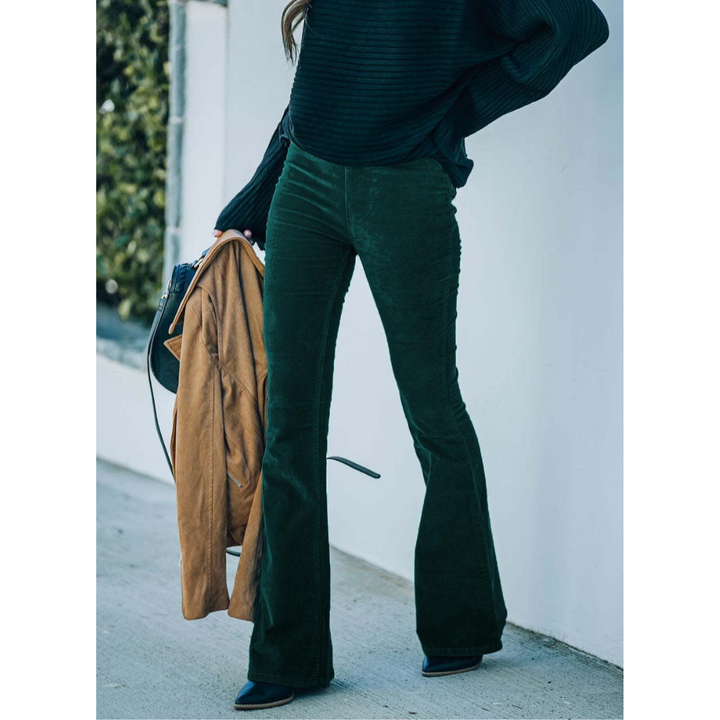 Damen Ausgestellte Bootcut Hose | Hohe Taille