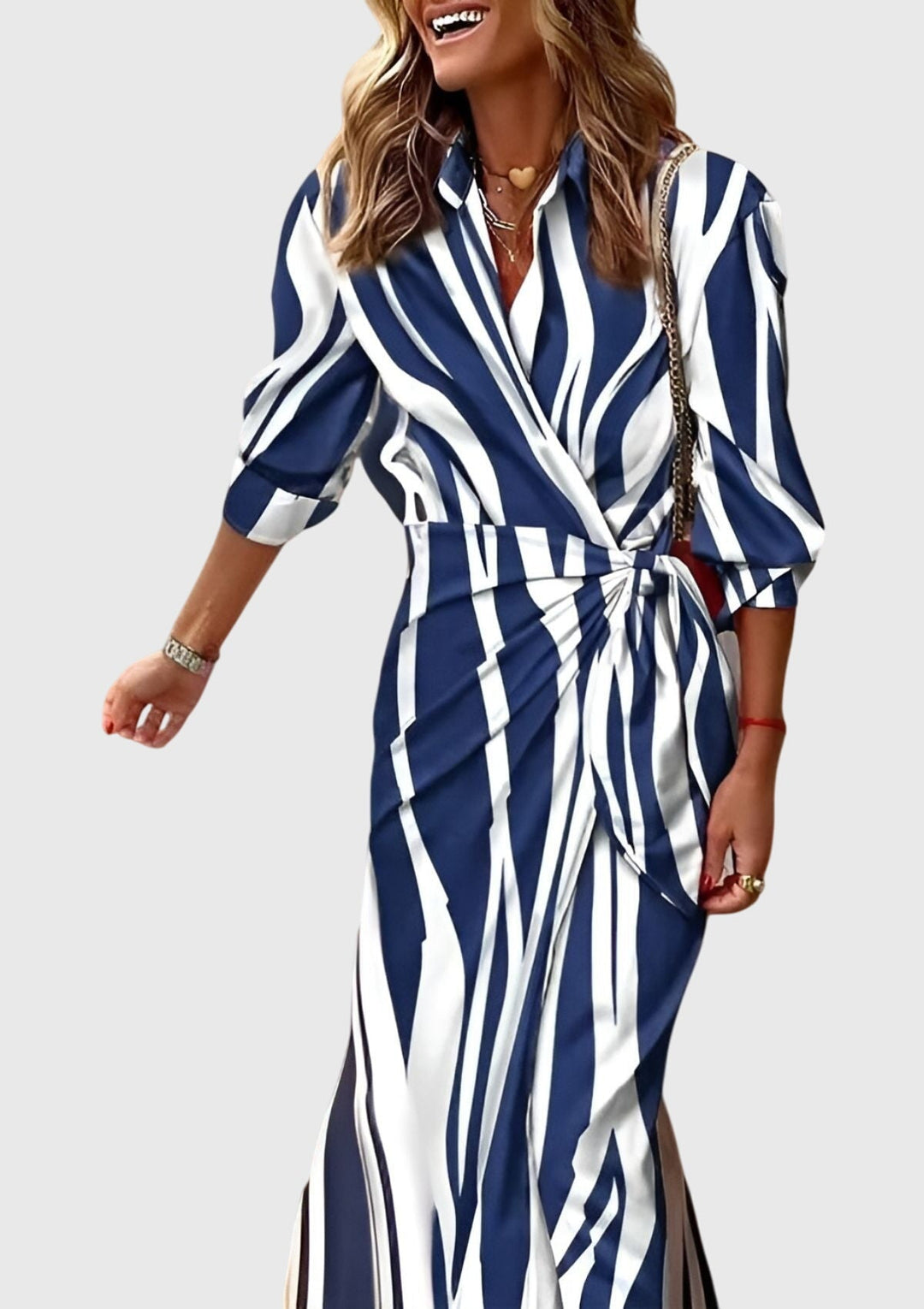 Everly™ | Elegantes Wickelkleid mit Print