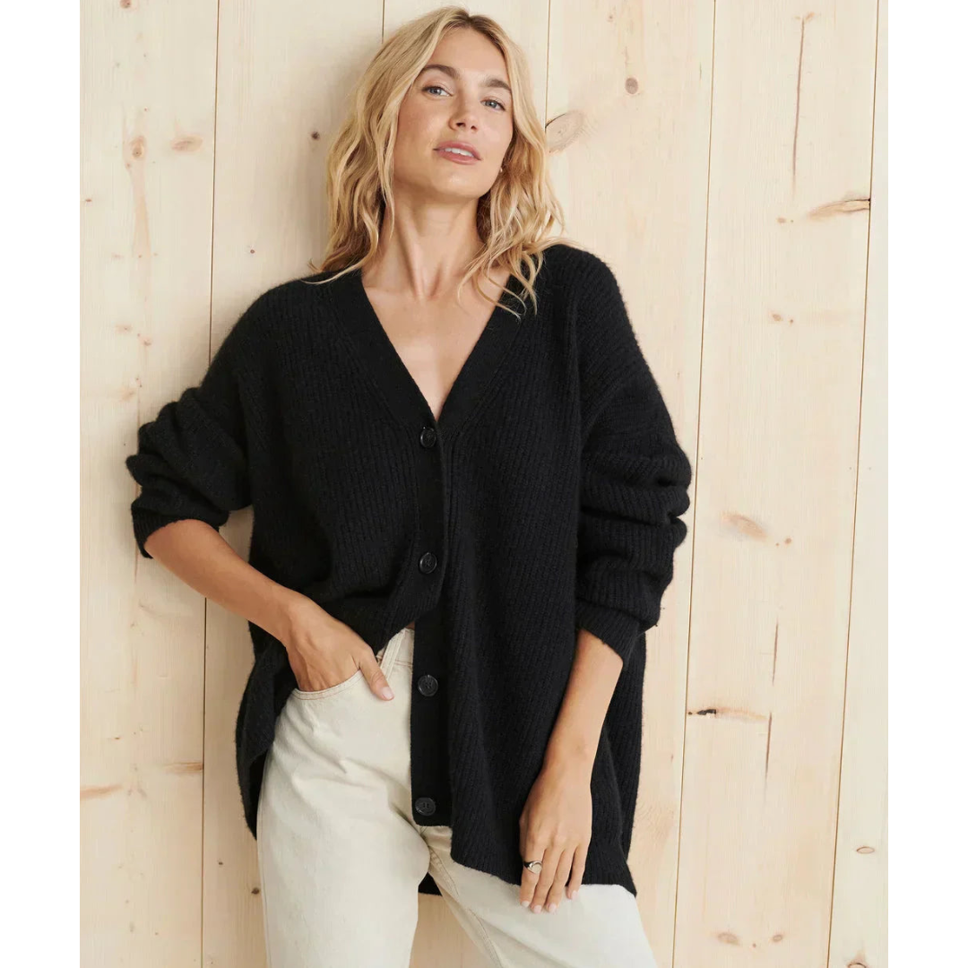 Araceli | Damen Lange Strickjacke | Warme