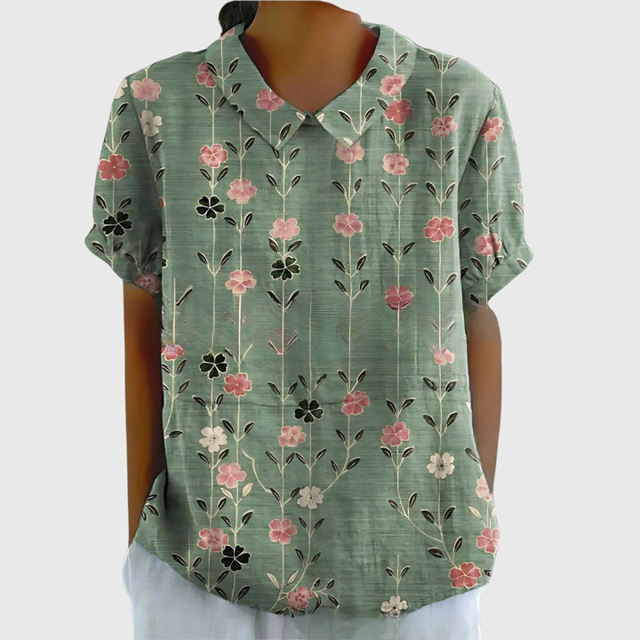 Jenna™ | Blumenbluse