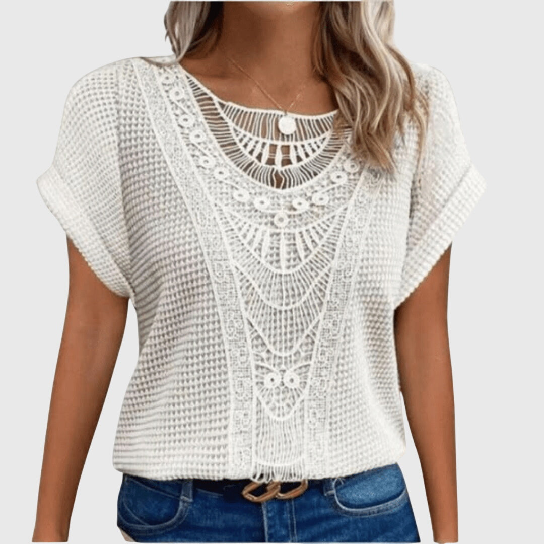 Perle™ | Elegante Ibiza-Stil Bluse