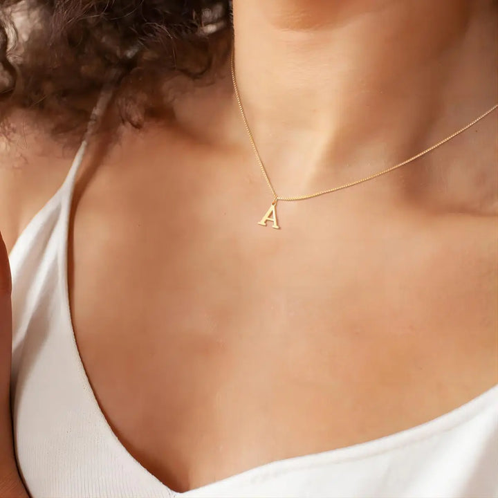 Enzhalynne | Halskette mit Initialen 18K Gold