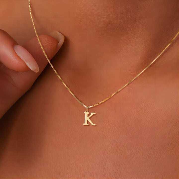Enzhalynne | Halskette mit Initialen 18K Gold