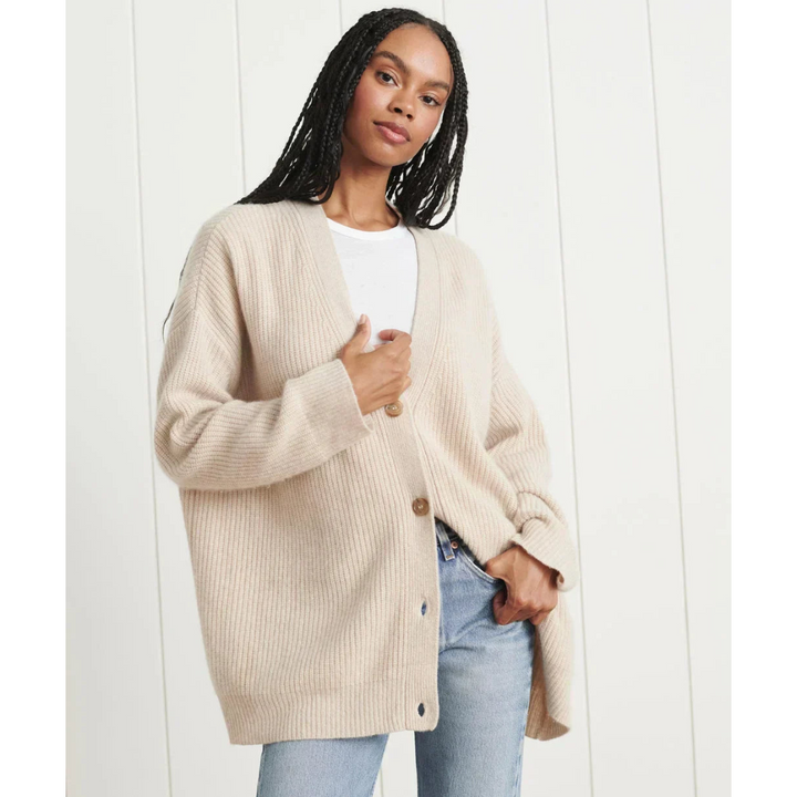 Araceli | Damen Lange Strickjacke | Warme
