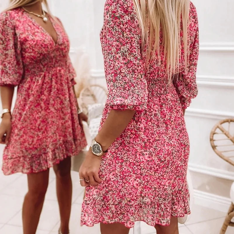 Addison - Elegantes Blumen Kleid