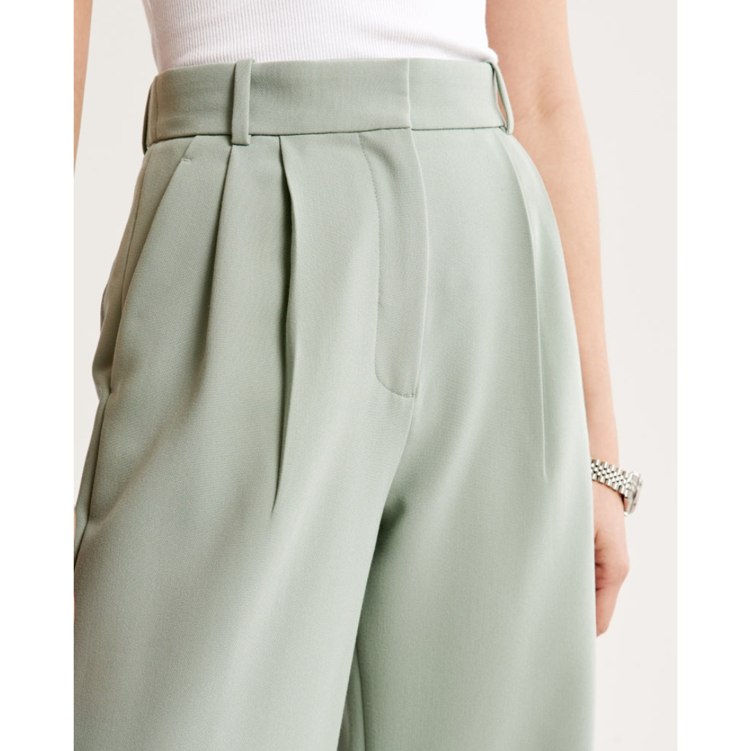 Damen Weite Beine Hosen | Hohe Taille