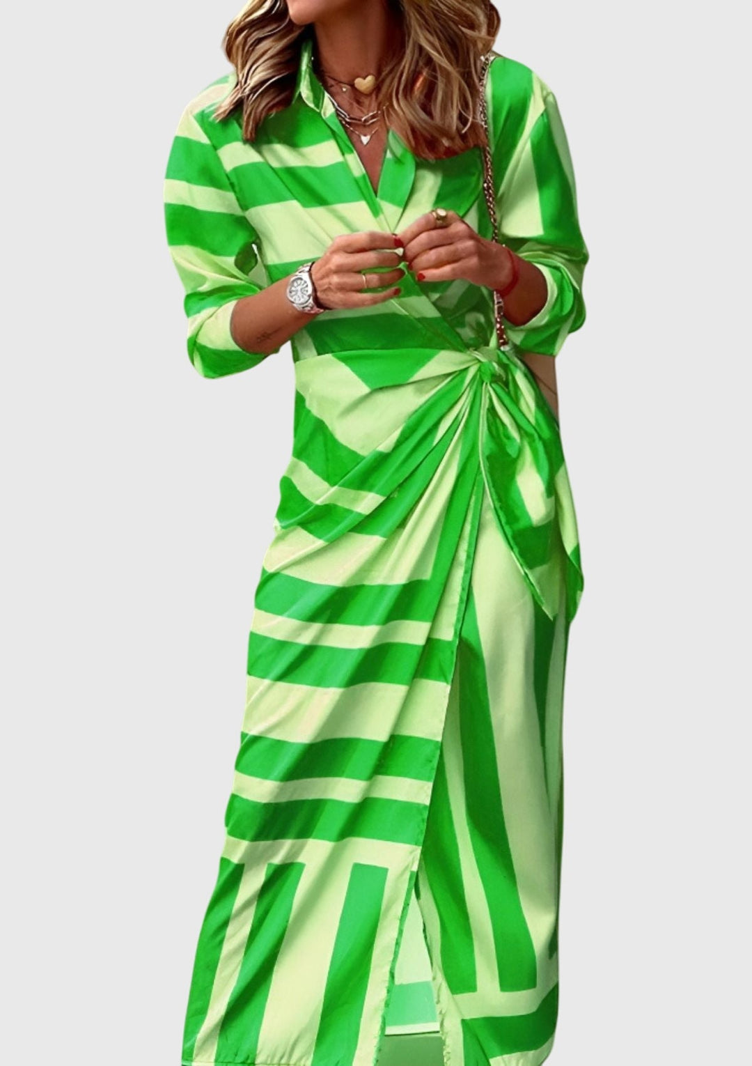 Everly™ | Elegantes Wickelkleid mit Print
