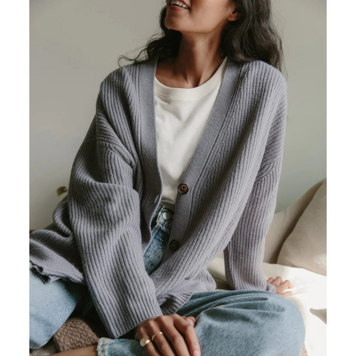 Araceli | Damen Lange Strickjacke | Warme