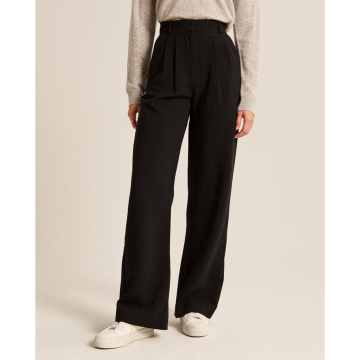 Damen Weite Beine Hosen | Hohe Taille