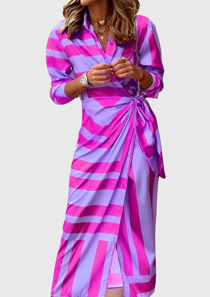 Everly™ | Elegantes Wickelkleid mit Print