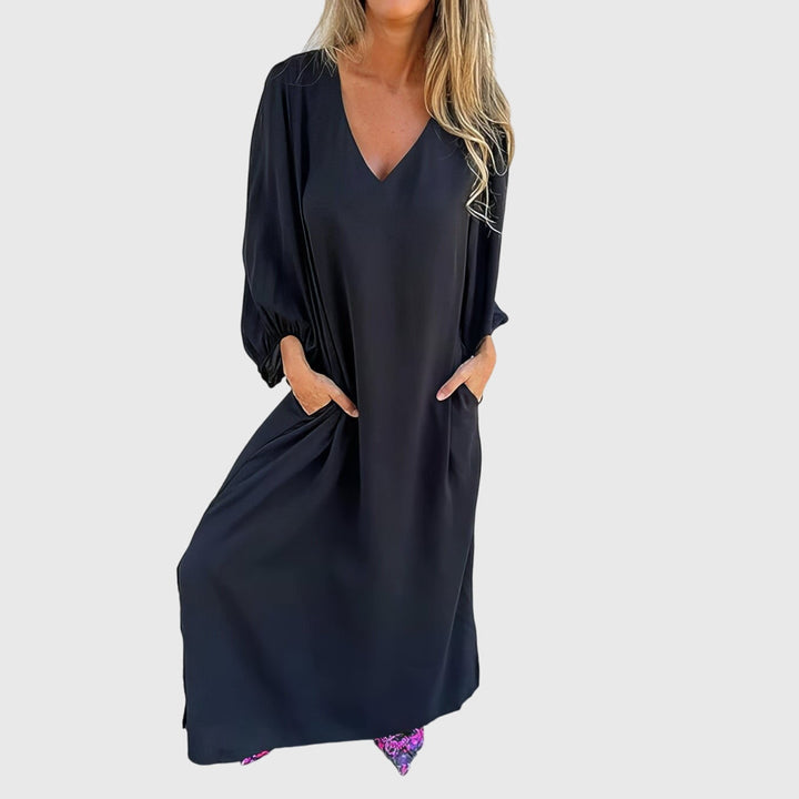 Carol™ - Langes Boho-Kleid mit Taschen