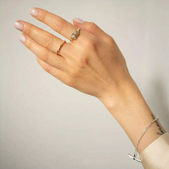 Aurizette | Sonnenstrahlenring 18K Gold