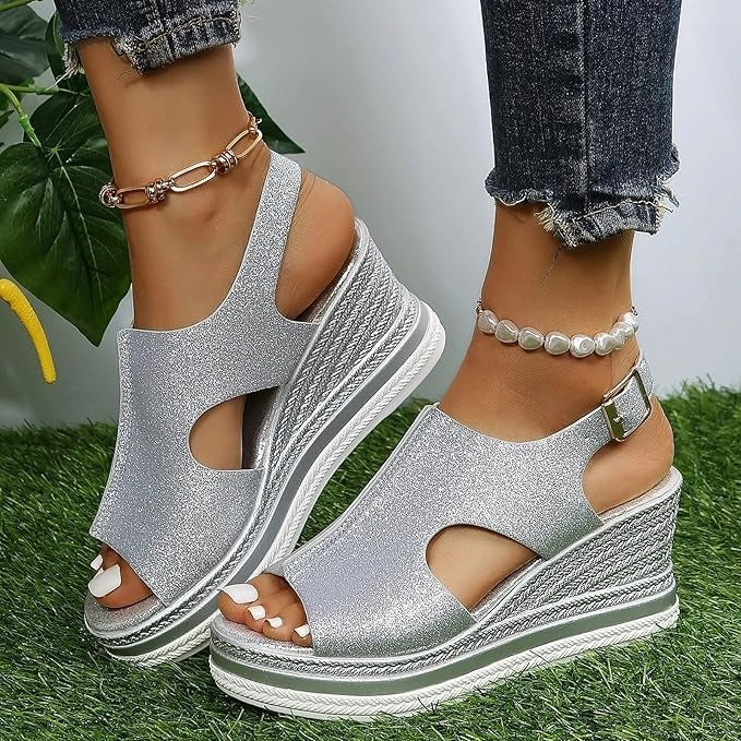 Kelsey - Boho Wedge Sandalen