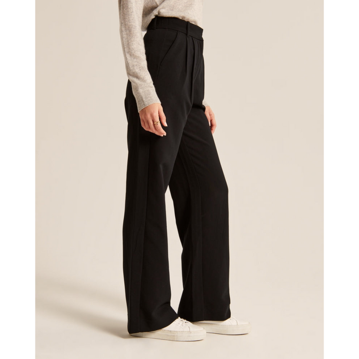 Damen Weite Beine Hosen | Hohe Taille