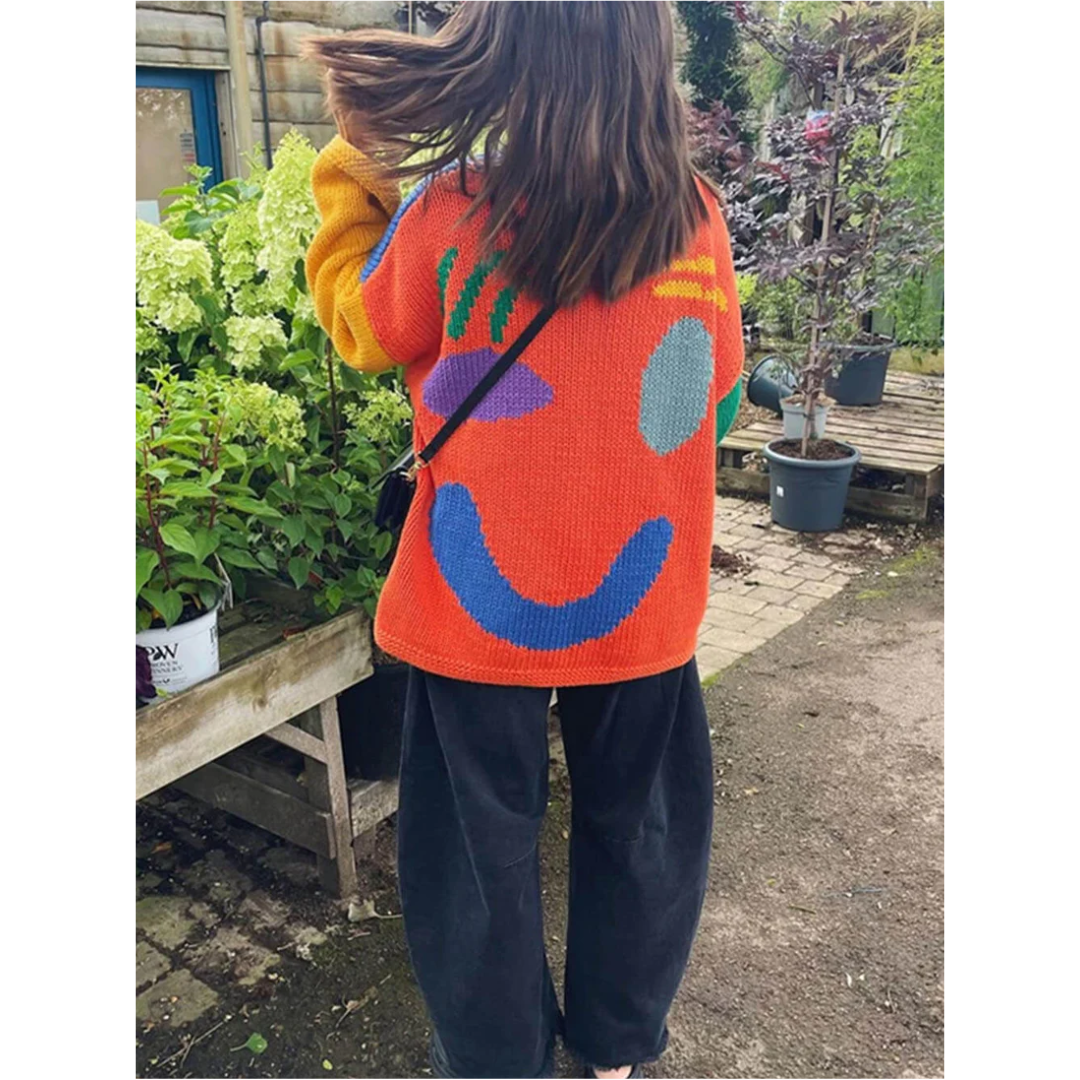 Arabellan | Damen Überdimensionale Strick Pullover | Langarm