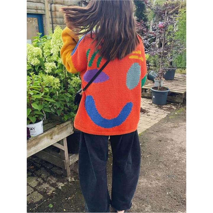 Arabellan | Damen Überdimensionale Strick Pullover | Langarm