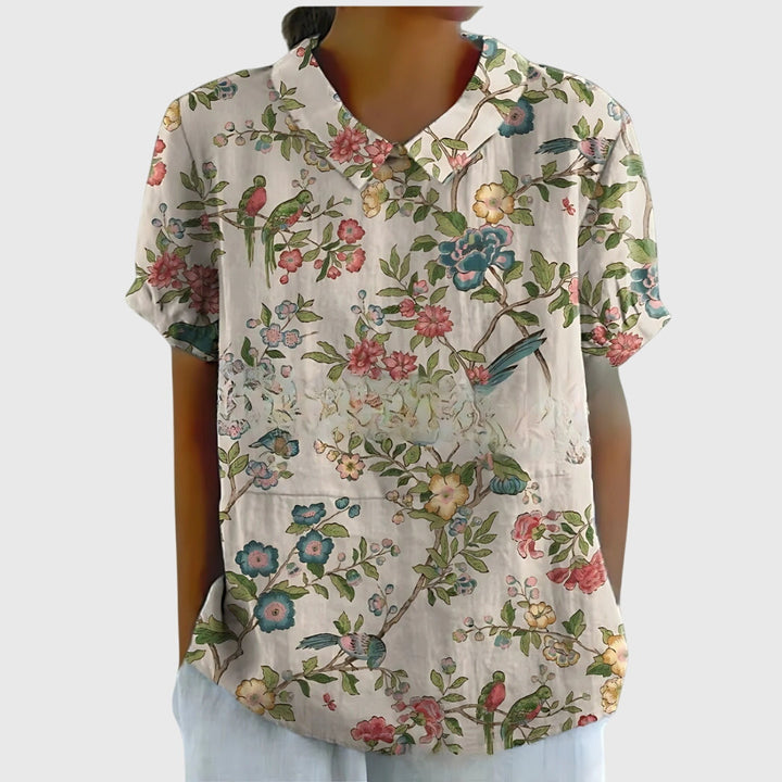 Jenna™ | Blumenbluse