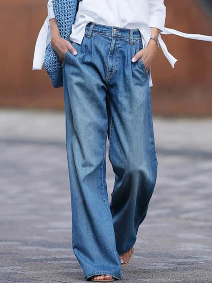 Renate - Denim-Jeans mit hoher Taille