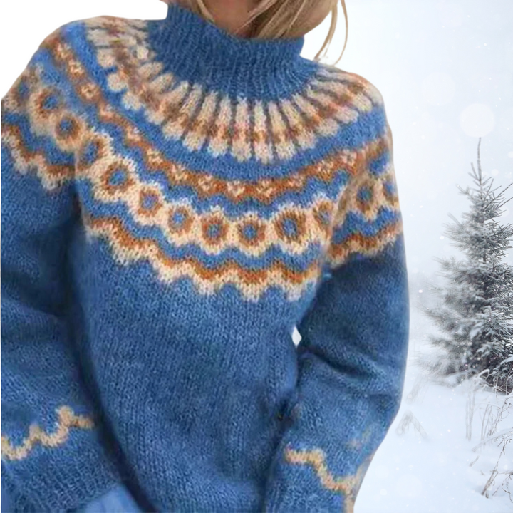 Regina – Bunter Weicher Pullover