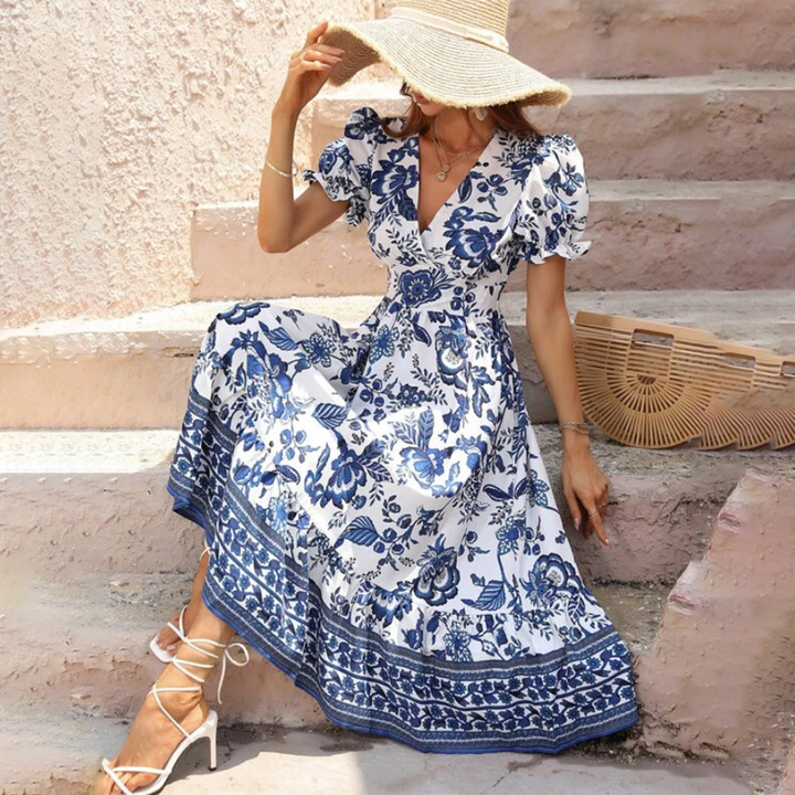 Adella - Florales Serenity Kleid