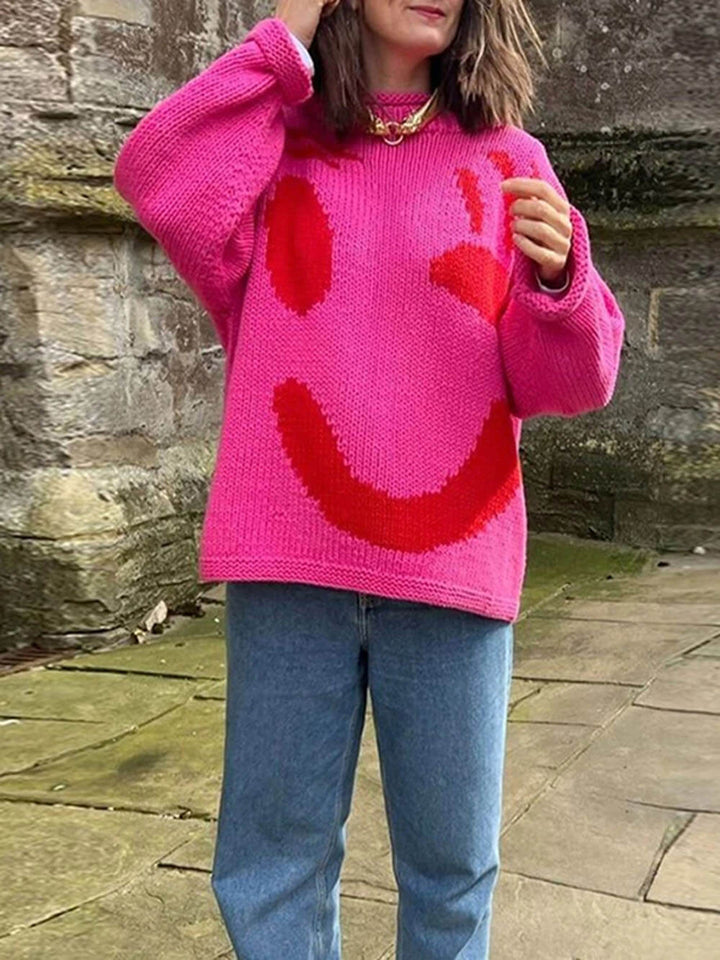 Arabellan | Damen Überdimensionale Strick Pullover | Langarm