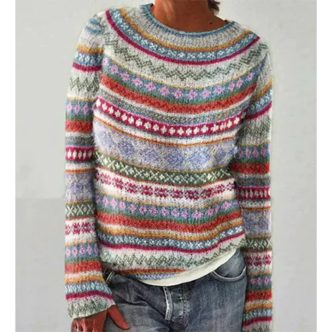 Friederike- Damen warmer Strickpullover