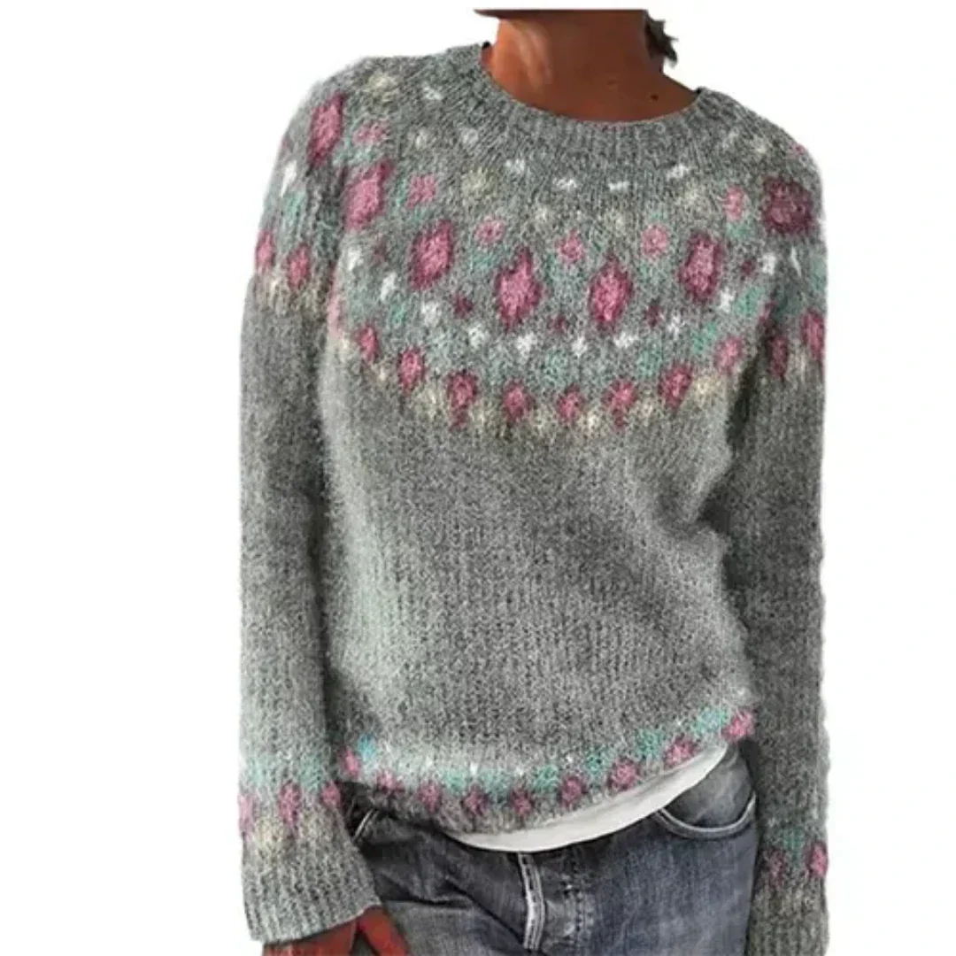 Friederike- Damen warmer Strickpullover