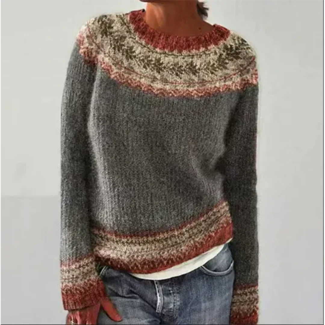 Friederike- Damen warmer Strickpullover