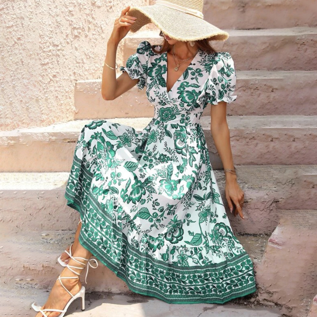 Adella - Florales Serenity Kleid