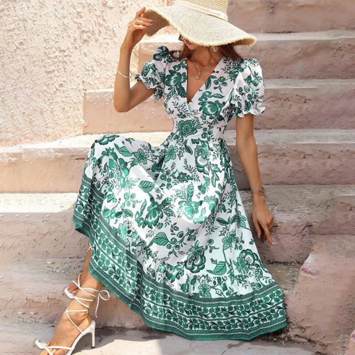 Adella - Florales Serenity Kleid