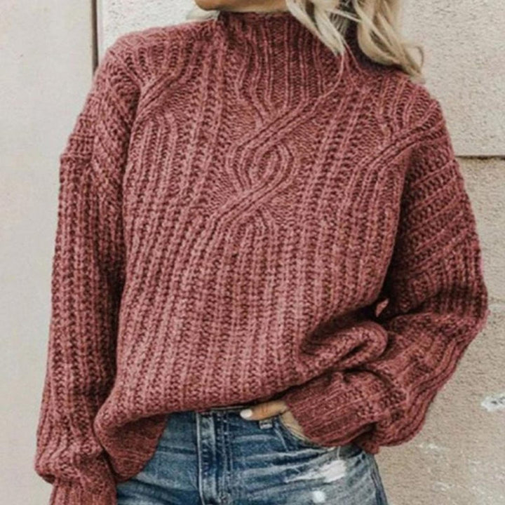 Irisetim | Damen Bequeme Strick Pullover | Warme